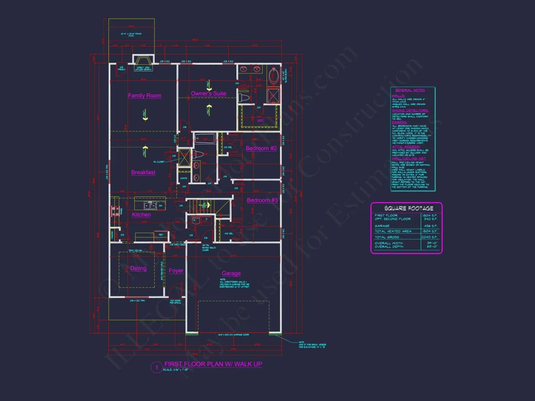 Crafted house Floor Plan with Blueprint & CAD Design