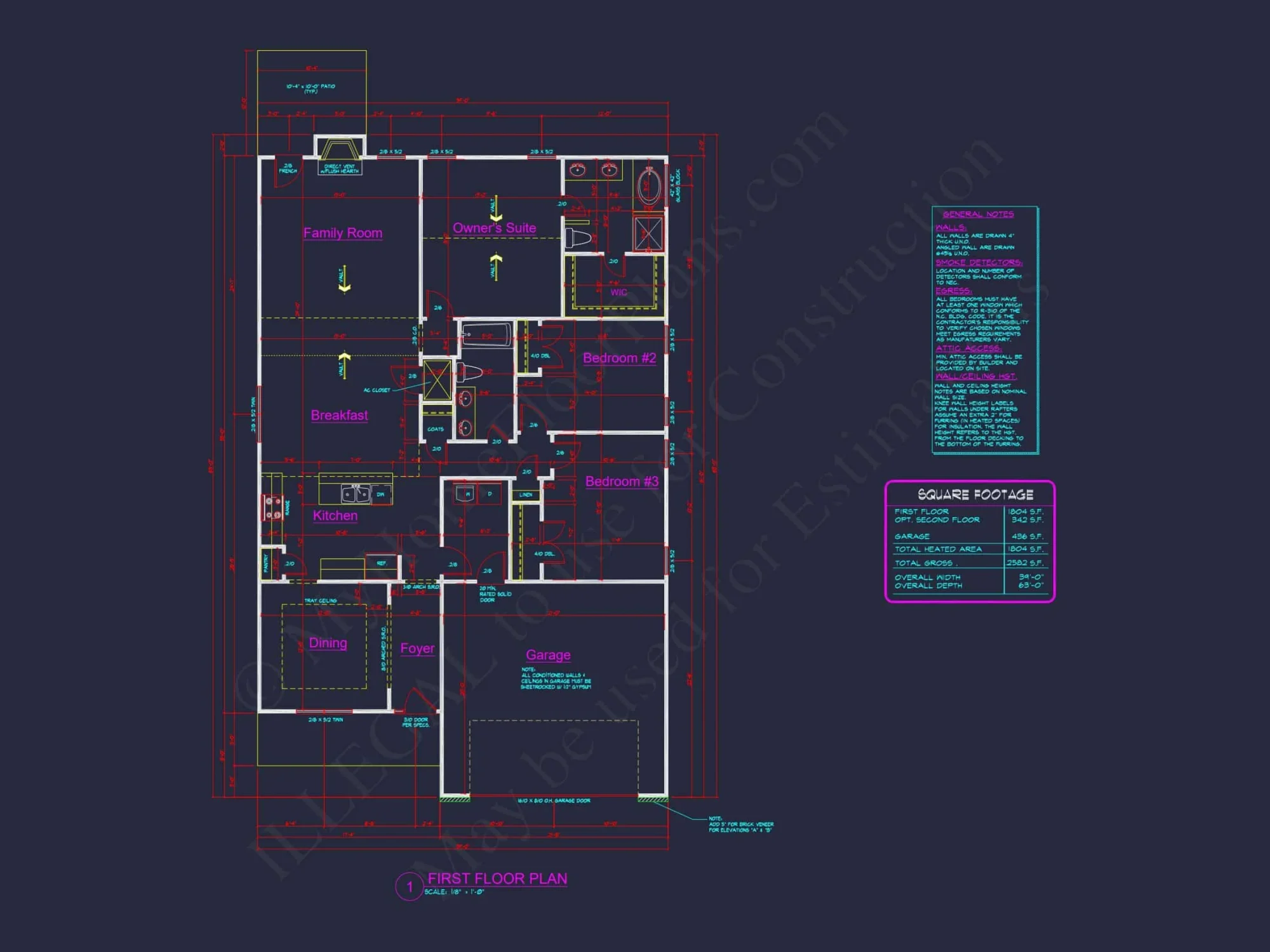 Crafted house Floor Plan with Blueprint & CAD Design