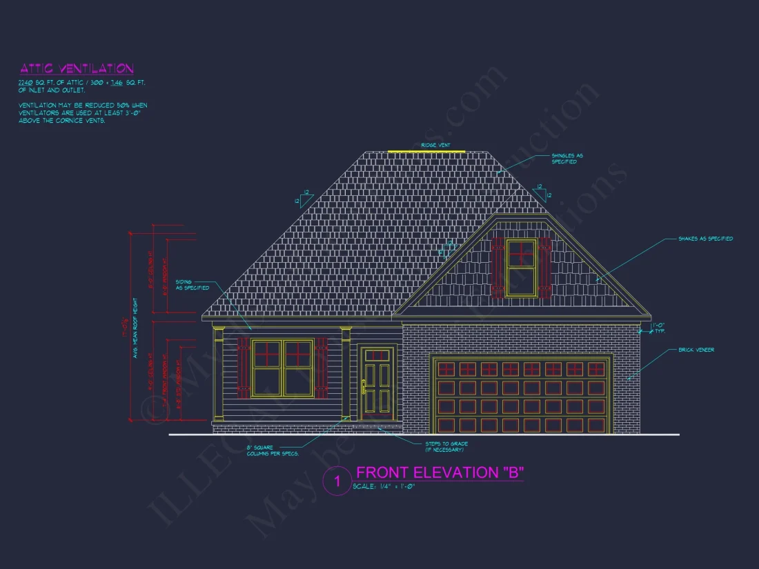 Crafted house Floor Plan with Blueprint & CAD Design