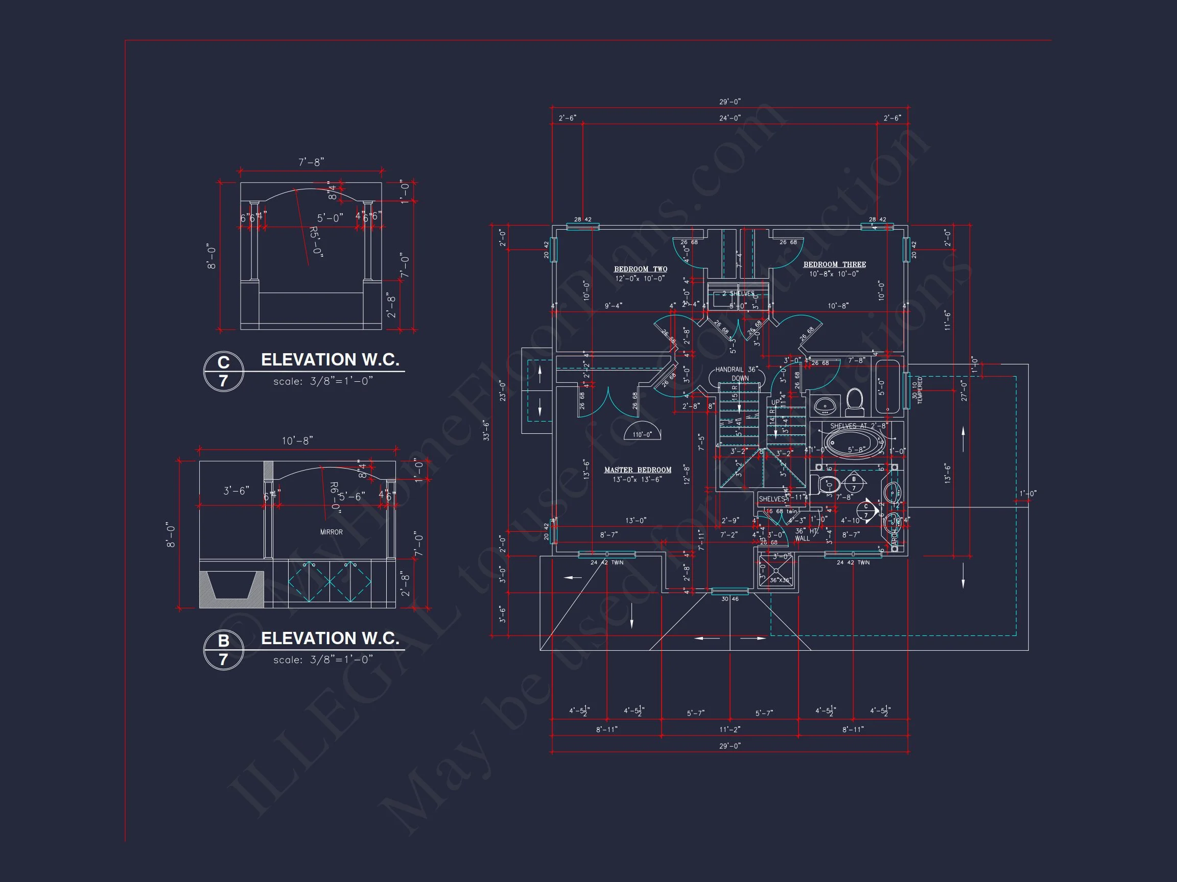 10-1615 HOUSE PLAN -Colonial Home Plan - 4-Bed, 3-Bath, 2,450 SF 20 2-Story Farmhouse house Plan w/Open Floor Plan & Attic (2294 sq ft)