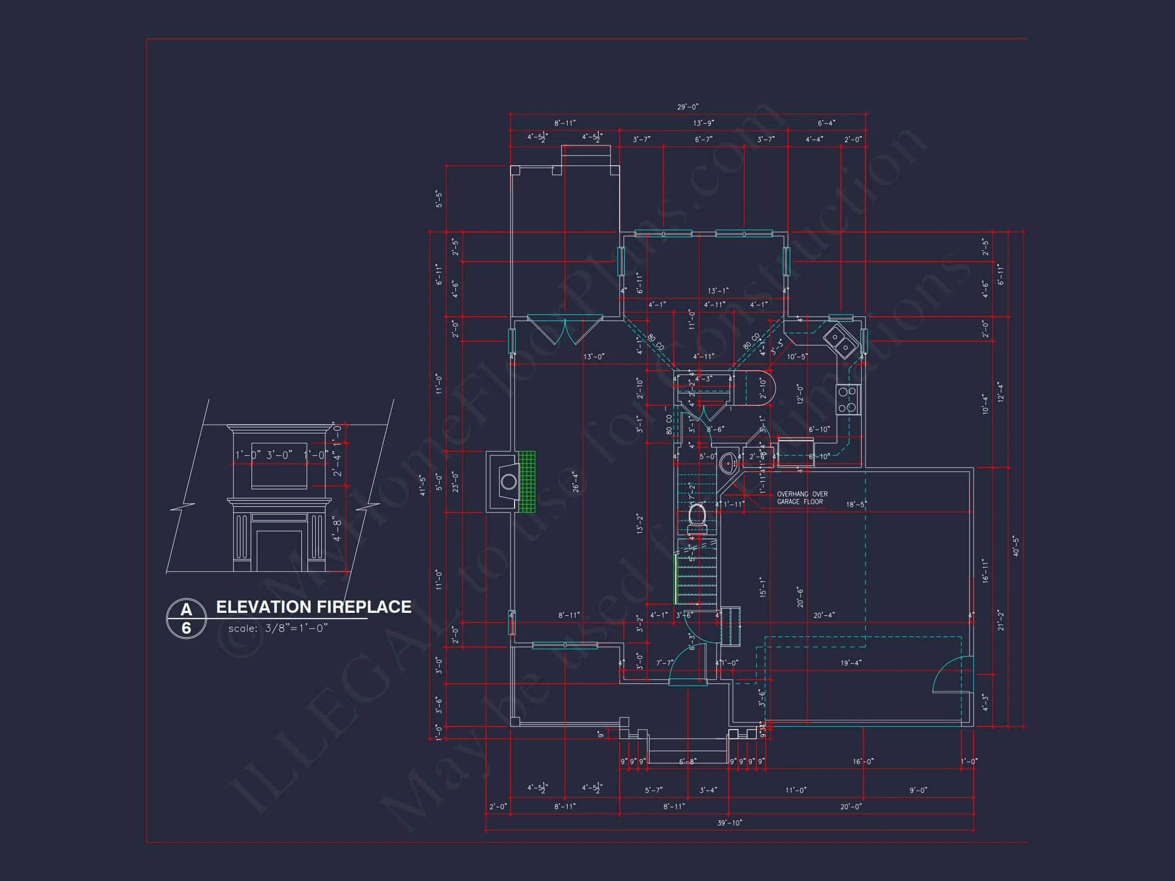 10-1615 HOUSE PLAN -Colonial Home Plan - 4-Bed, 3-Bath, 2,450 SF 19 2-Story Farmhouse house Plan w/Open Floor Plan & Attic (2294 sq ft)