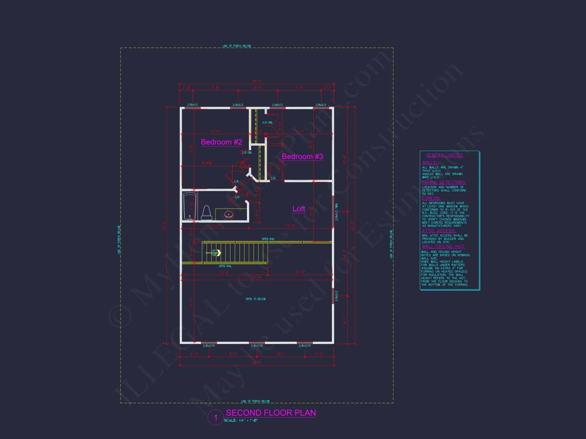 Traditional Farmhouse house Plan with 2 Stories and CAD Designs