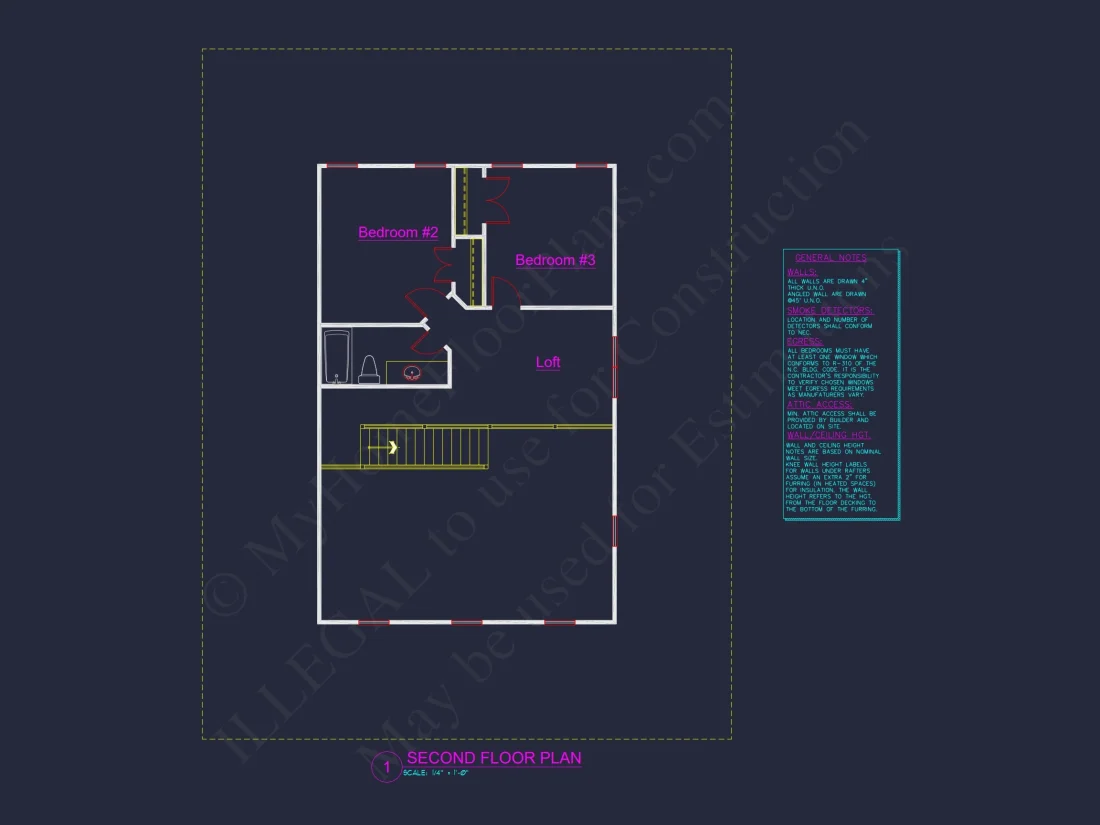 Traditional Farmhouse house Plan with 2 Stories and CAD Designs