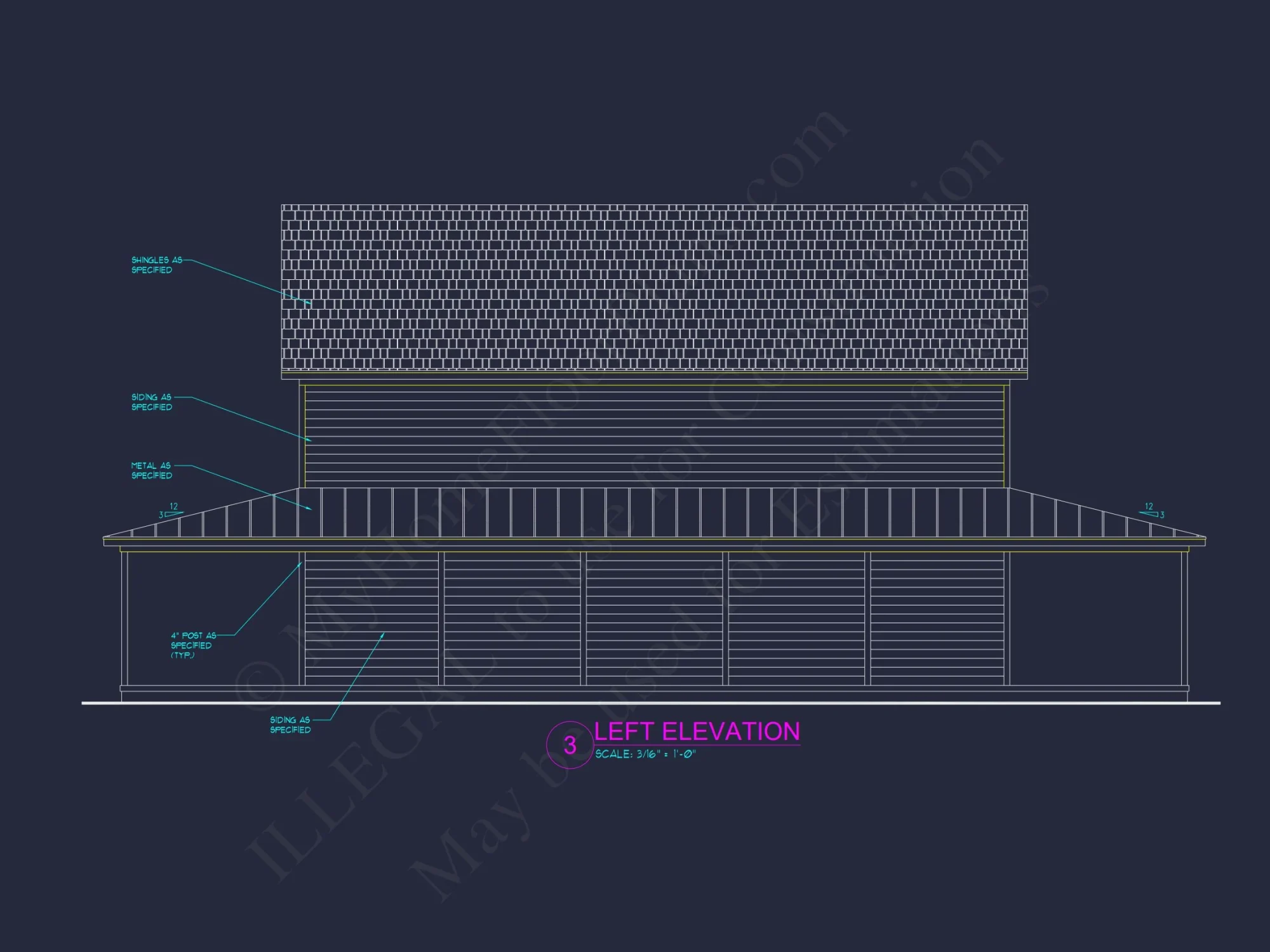 Traditional Farmhouse house Plan with 2 Stories and CAD Designs