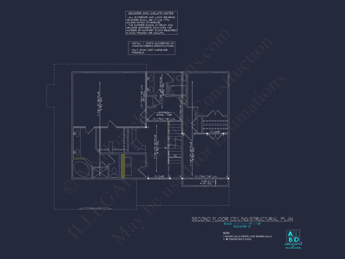 Traditional Craftsman house Plan with Spacious Floor Layout