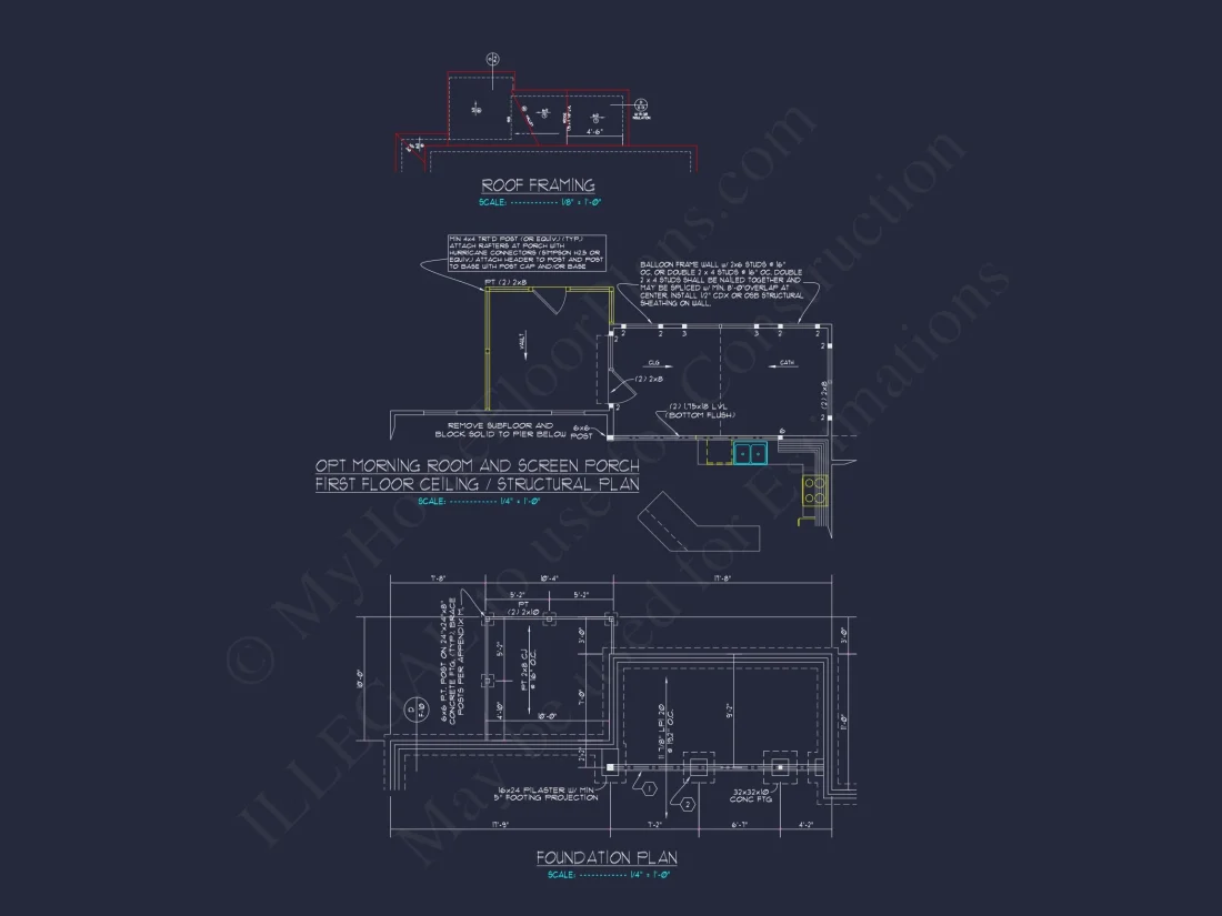 Traditional Craftsman house Plan with Spacious Floor Layout