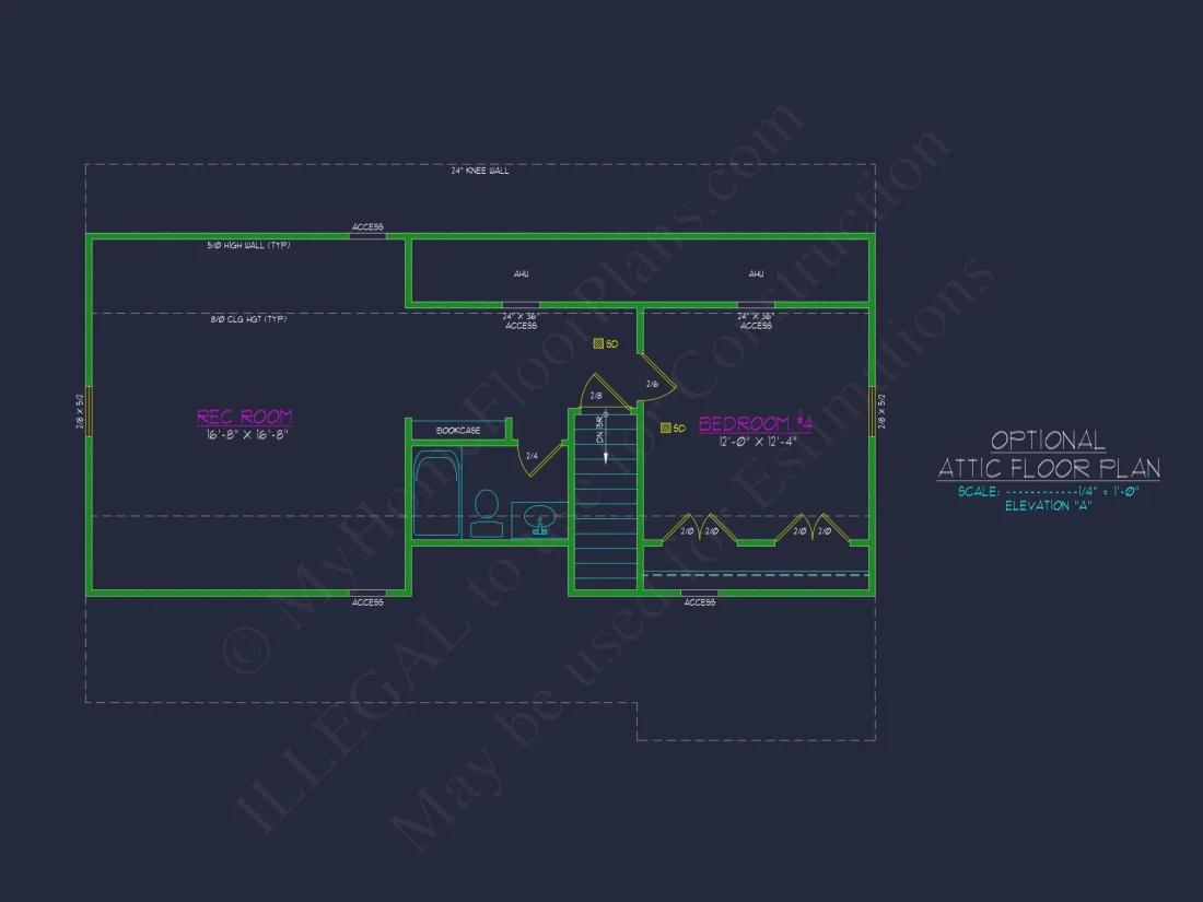 Traditional Craftsman house Plan with Spacious Floor Layout