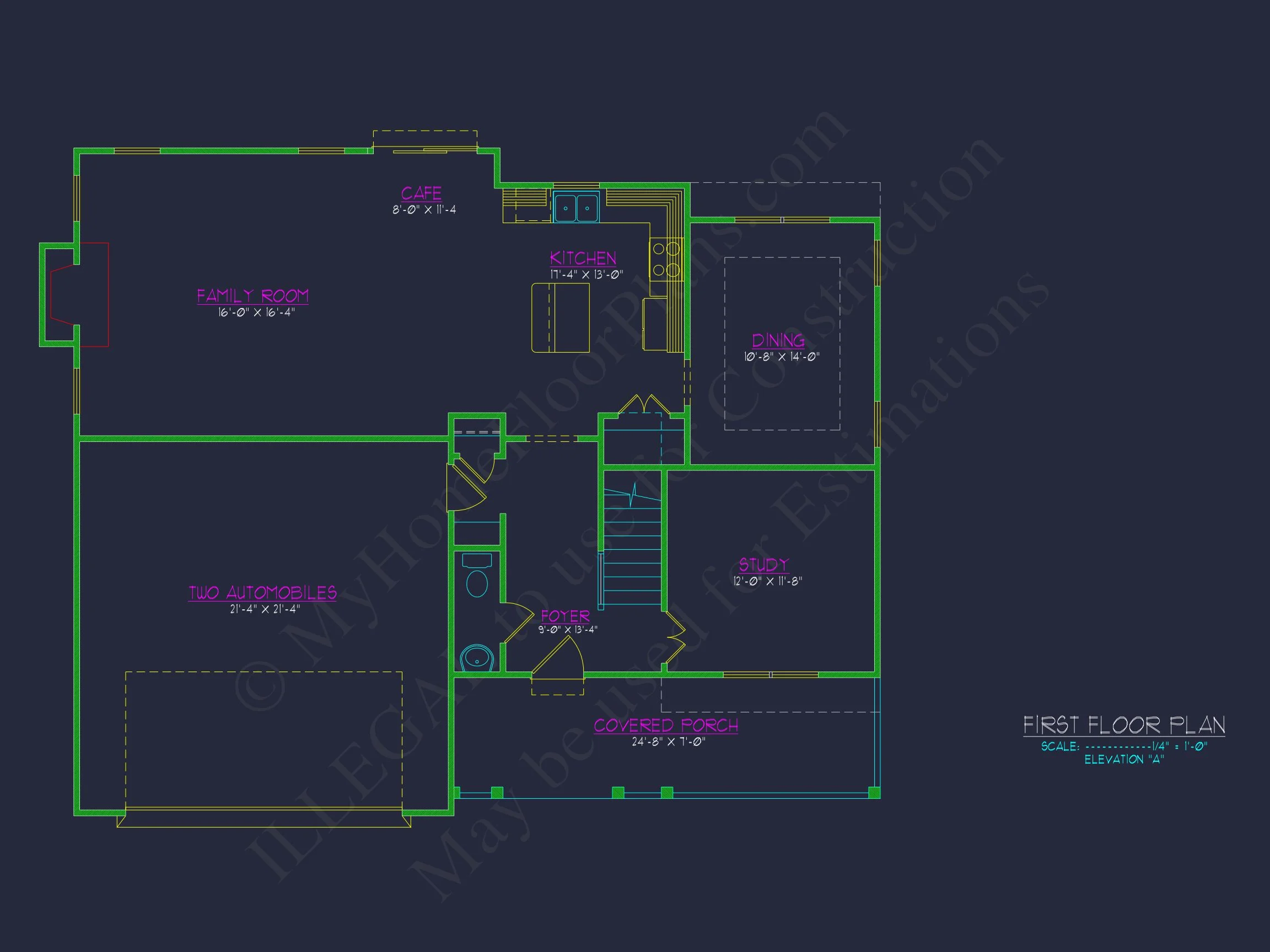 10-1584 HOUSE PLAN -Traditional Colonial Home Plan - 4-Bed, 3-Bath, 2,650 SF 7 Traditional Craftsman house Plan with Spacious Floor Layout