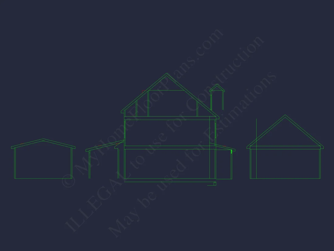 Traditional Craftsman house Plan with Spacious Floor Layout