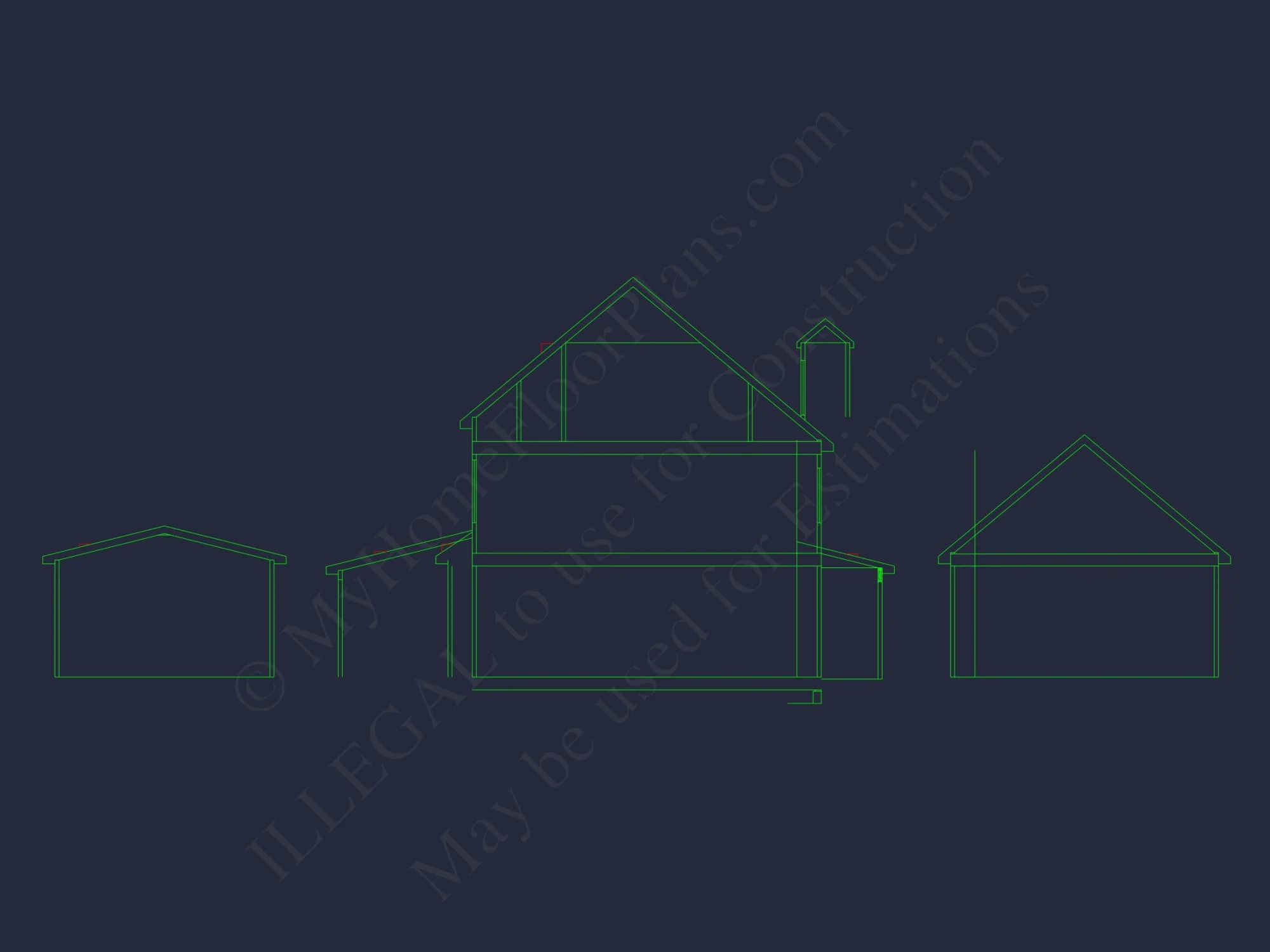 Traditional Craftsman house Plan with Spacious Floor Layout
