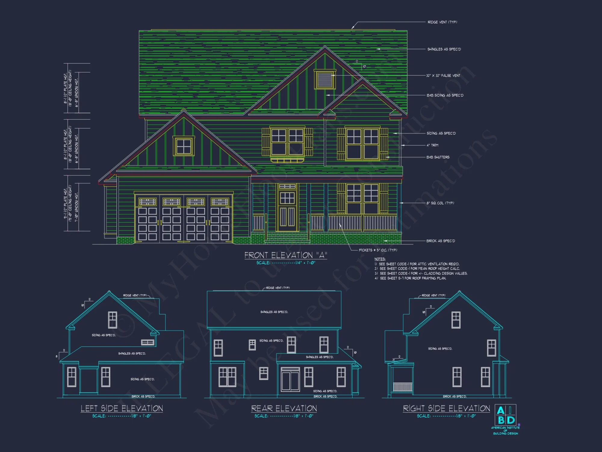 Traditional Craftsman house Plan with Spacious Floor Layout