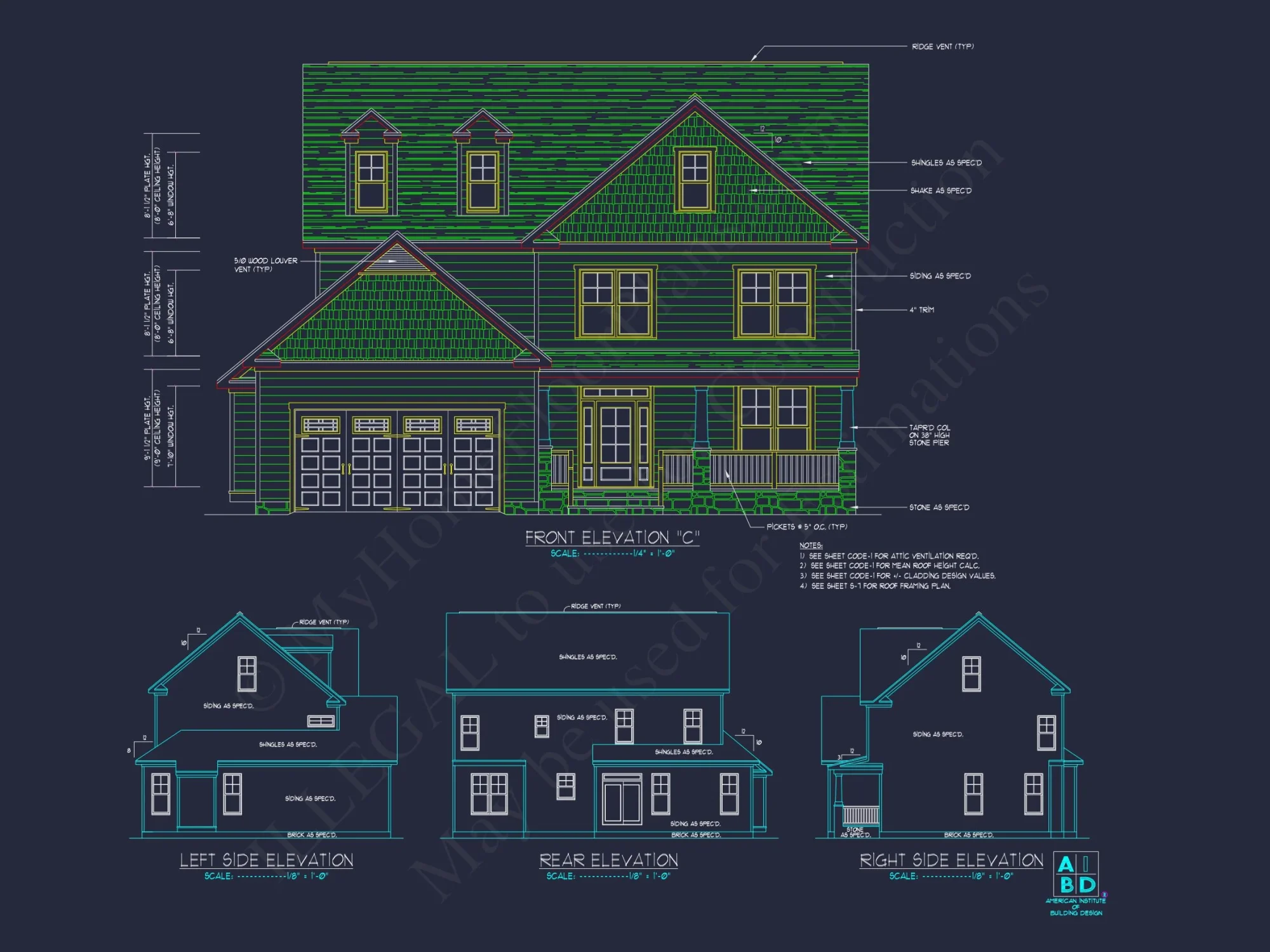 Traditional Craftsman house Plan with Spacious Floor Layout