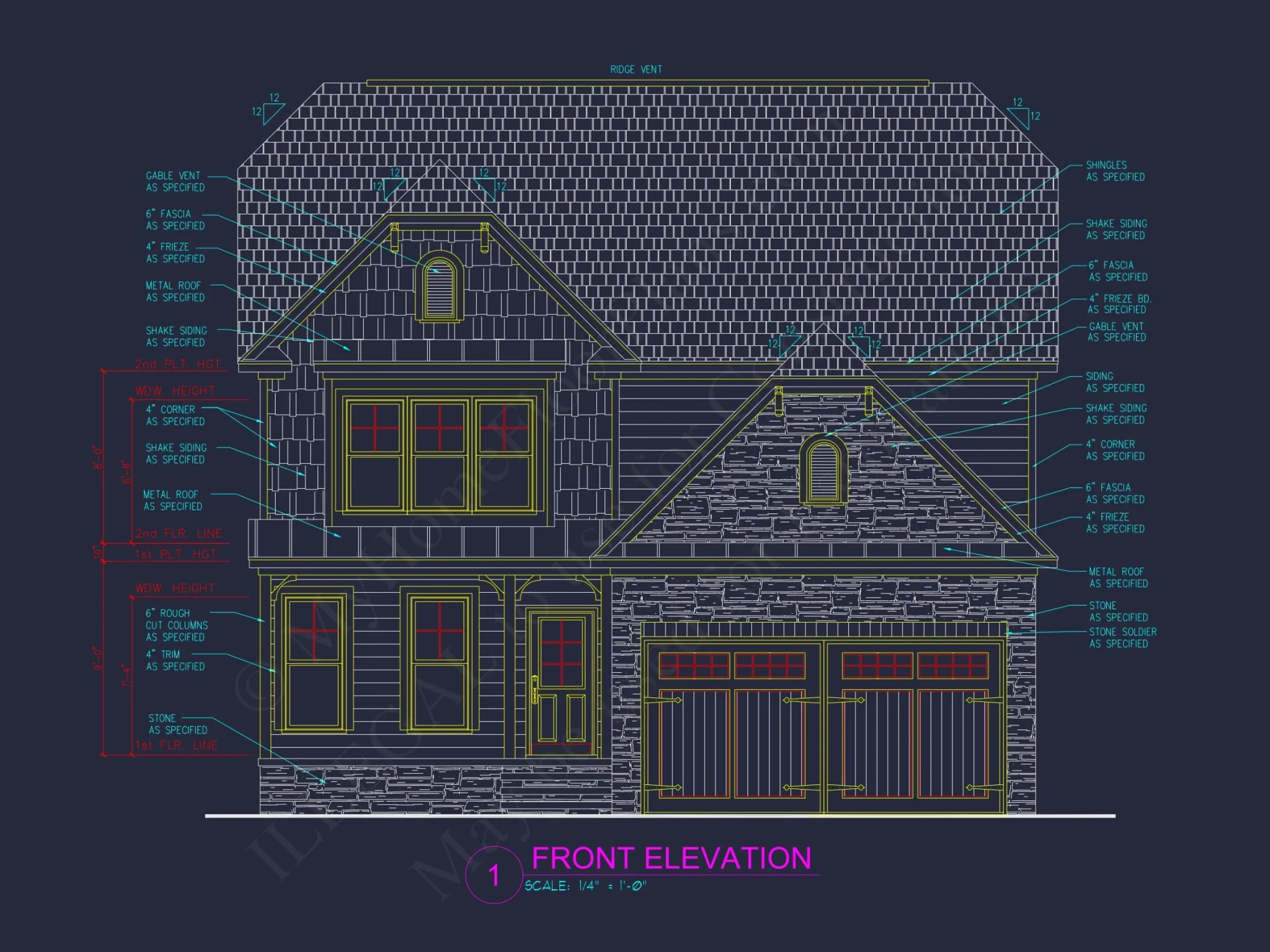 Floor Plan with Garage & Amenities