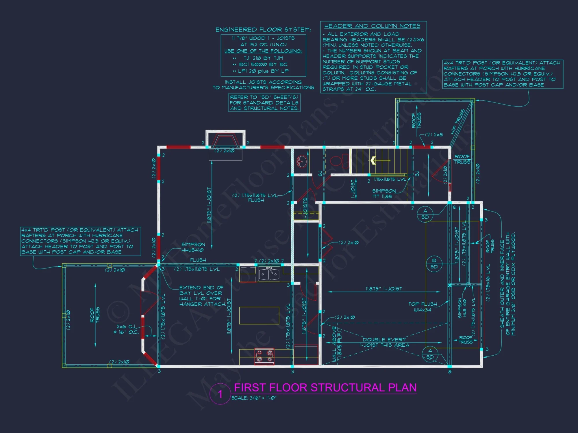 Efficient 2-Story house Plan with CAD Blueprints and Features
