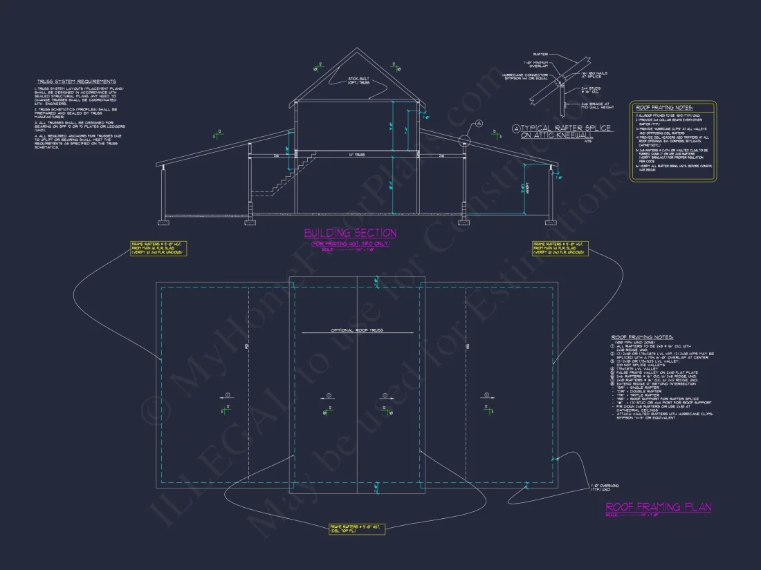 Barn-Style ADU house Floor Plan with CAD Designs and Blueprints