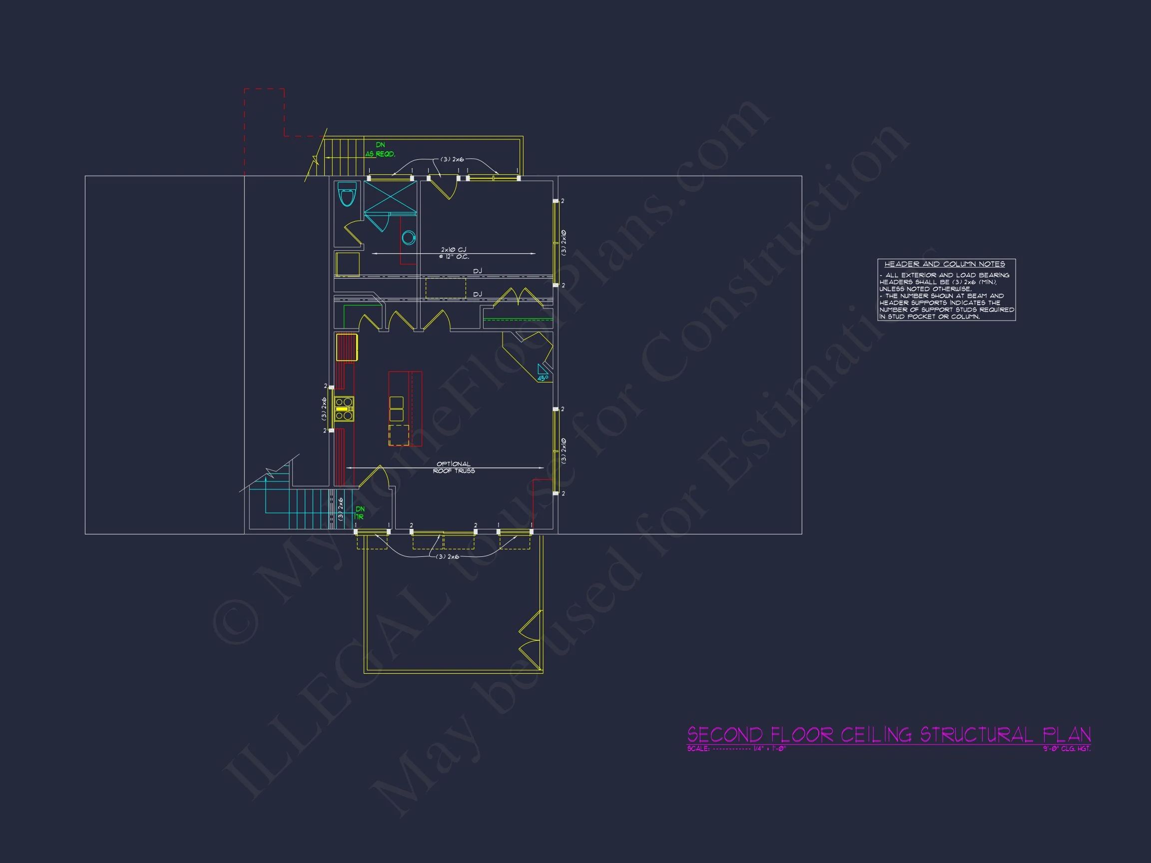 10-1545 ADU BARN STYLE PLAN - Carriage House Plan - 1-Bed, 1-Bath, 799 SF 9 Barn-Style ADU house Floor Plan with CAD Designs and Blueprints
