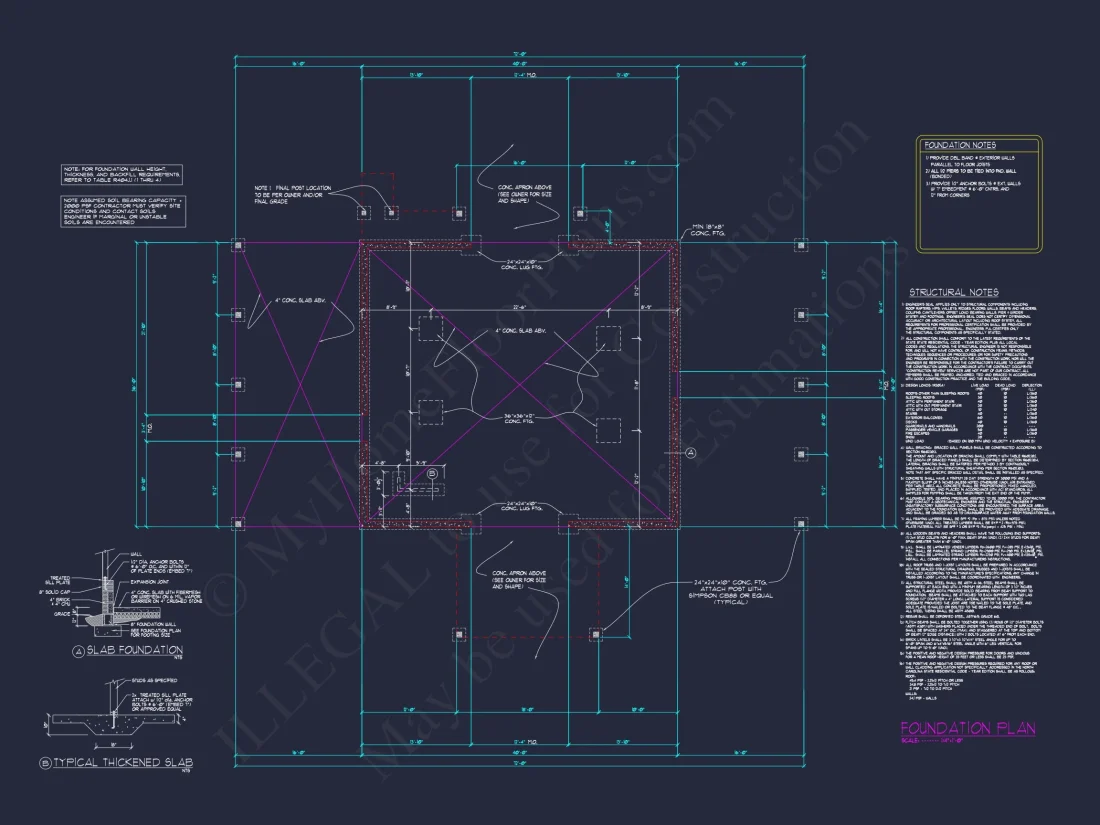 Barn-Style ADU house Floor Plan with CAD Designs and Blueprints