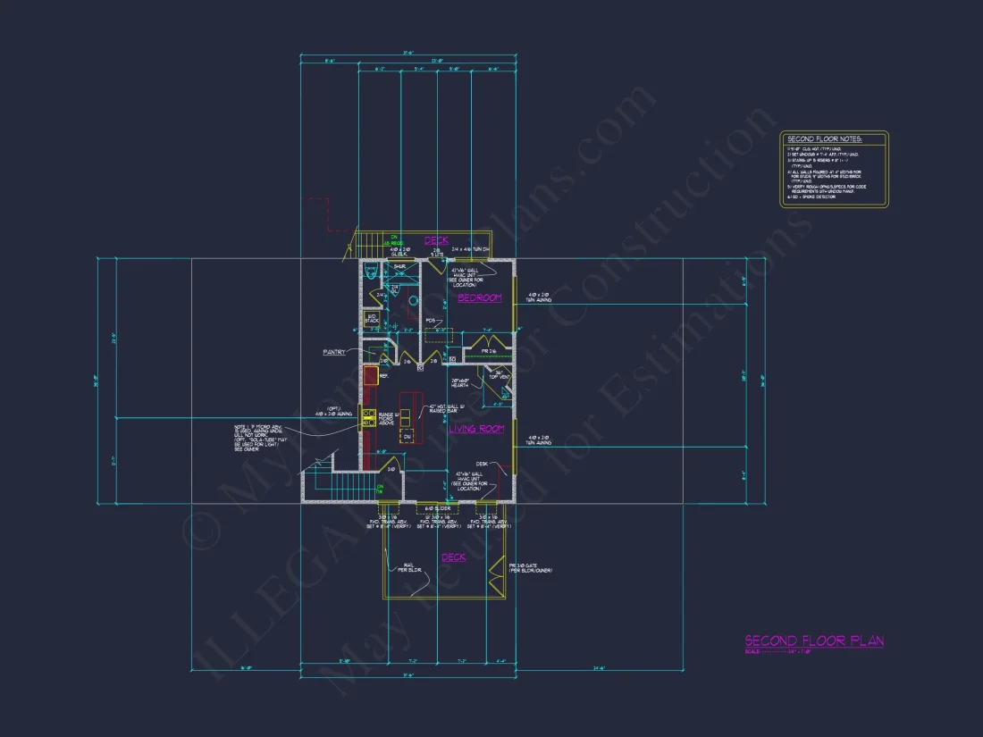 Barn-Style ADU house Floor Plan with CAD Designs and Blueprints