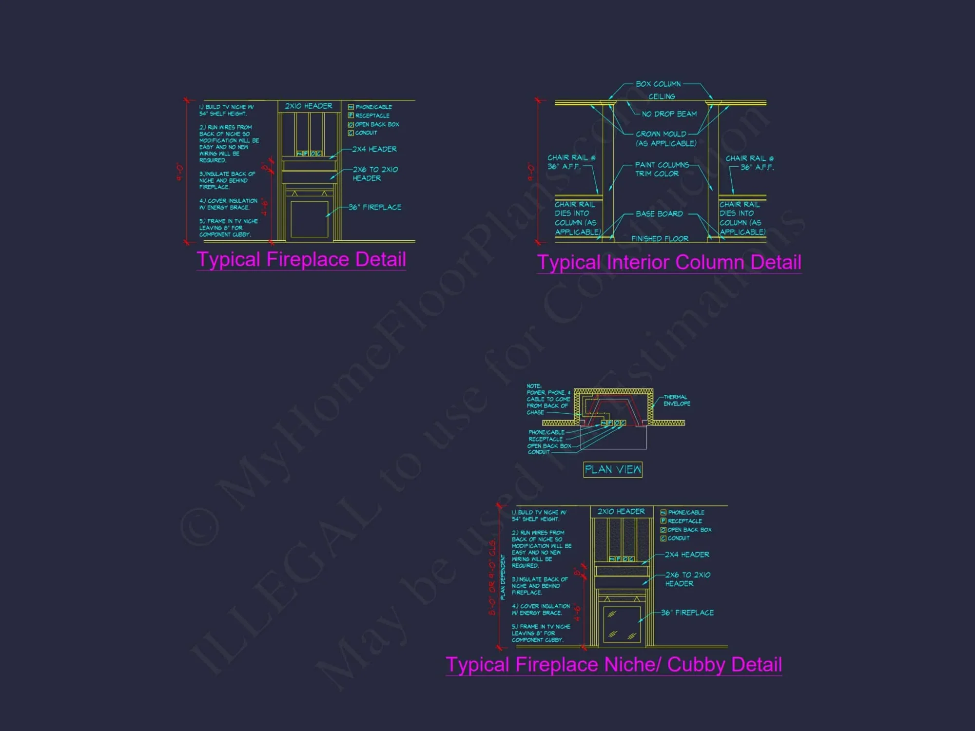Traditional house Plan with Open Floor Design and CAD Blueprints