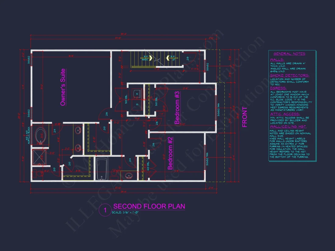 Traditional house Plan with Open Floor Design and CAD Blueprints
