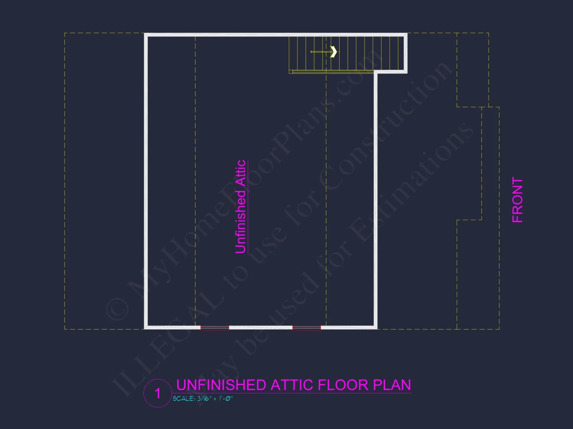Traditional house Plan with Open Floor Design and CAD Blueprints
