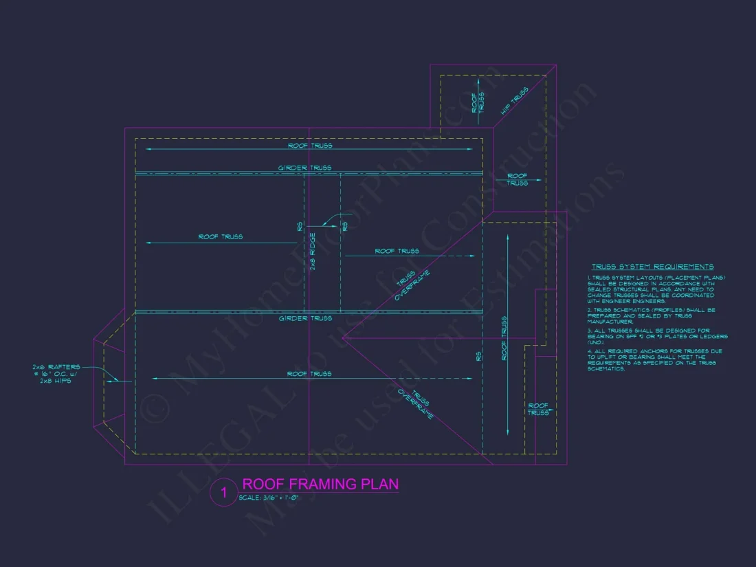 Elegant house Plan with 2 Floors, CAD Designs & Blueprint