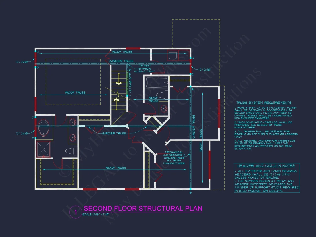 Elegant house Plan with 2 Floors, CAD Designs & Blueprint