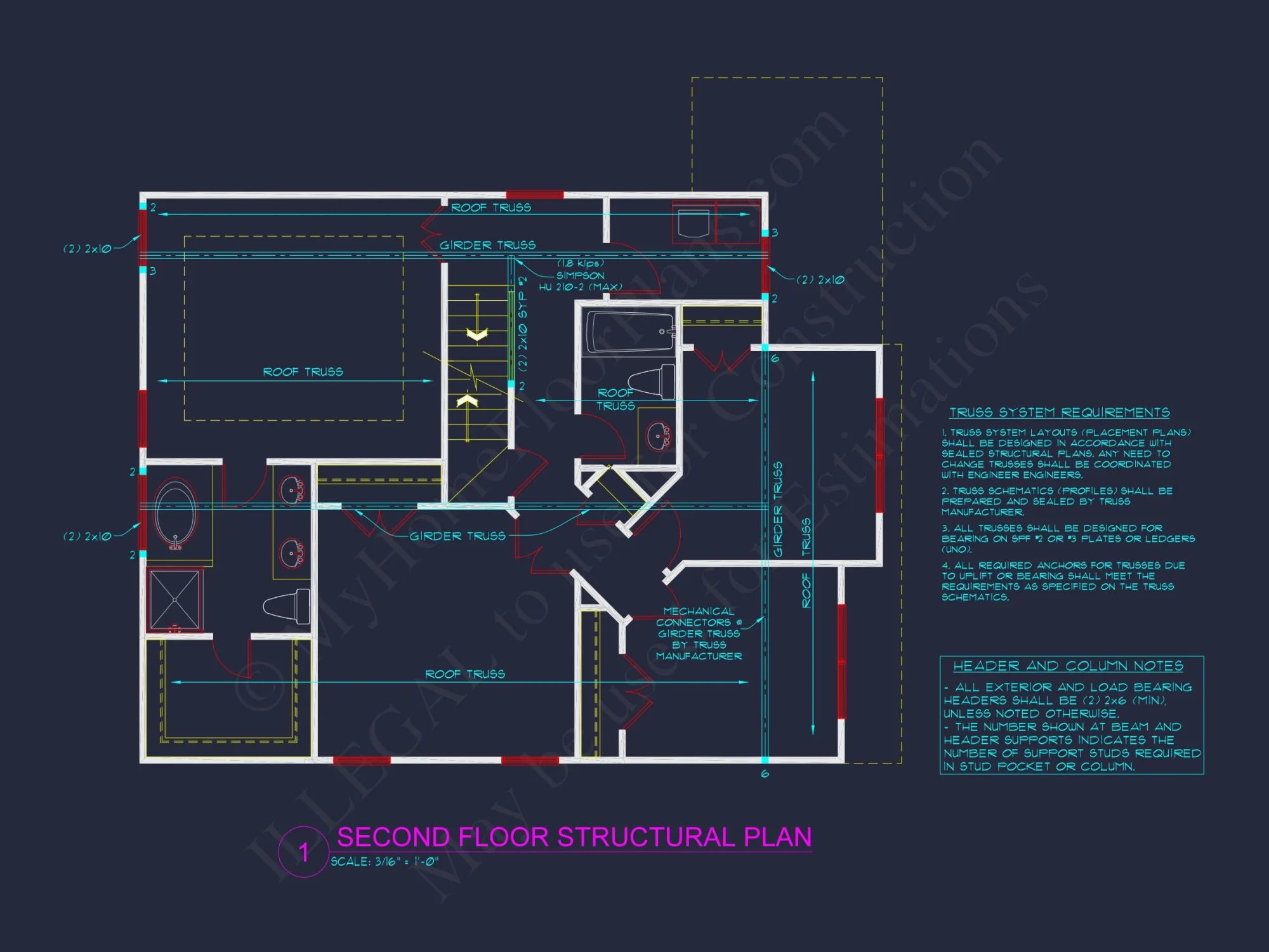 Elegant house Plan with 2 Floors, CAD Designs & Blueprint