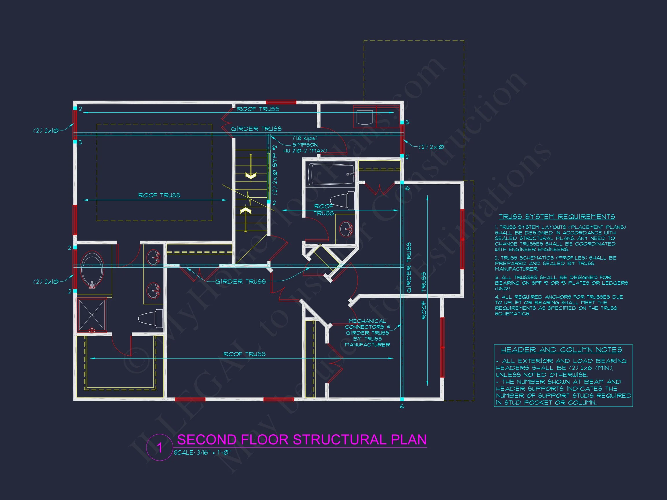 Elegant house Plan with 2 Floors, CAD Designs & Blueprint
