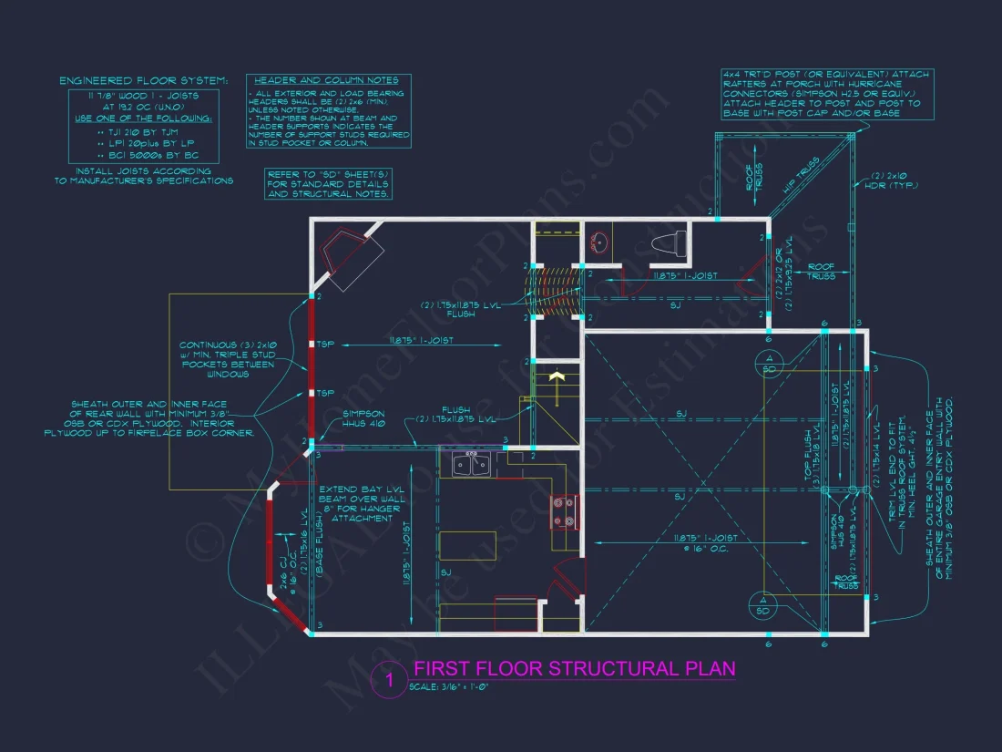 Elegant house Plan with 2 Floors, CAD Designs & Blueprint