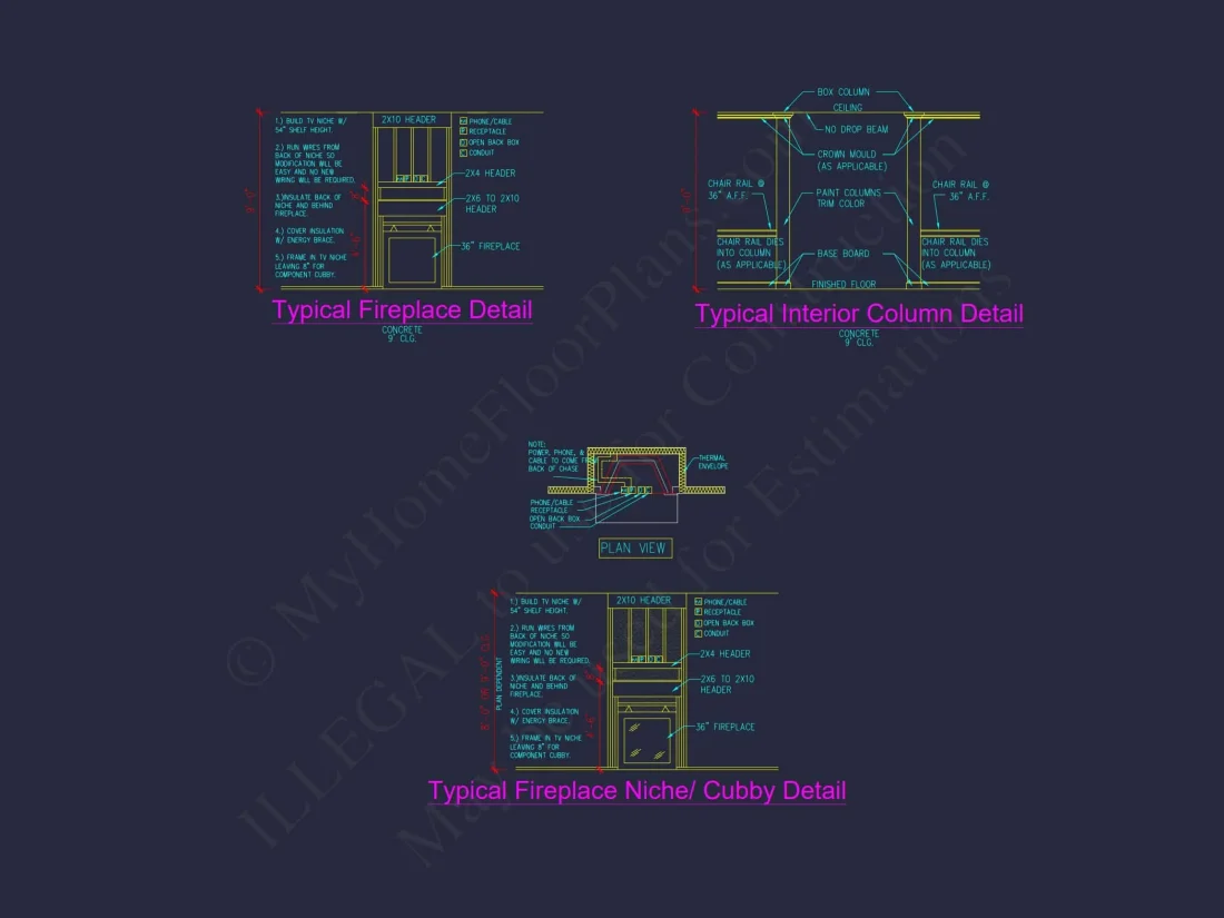 Elegant house Plan with 2 Floors, CAD Designs & Blueprint
