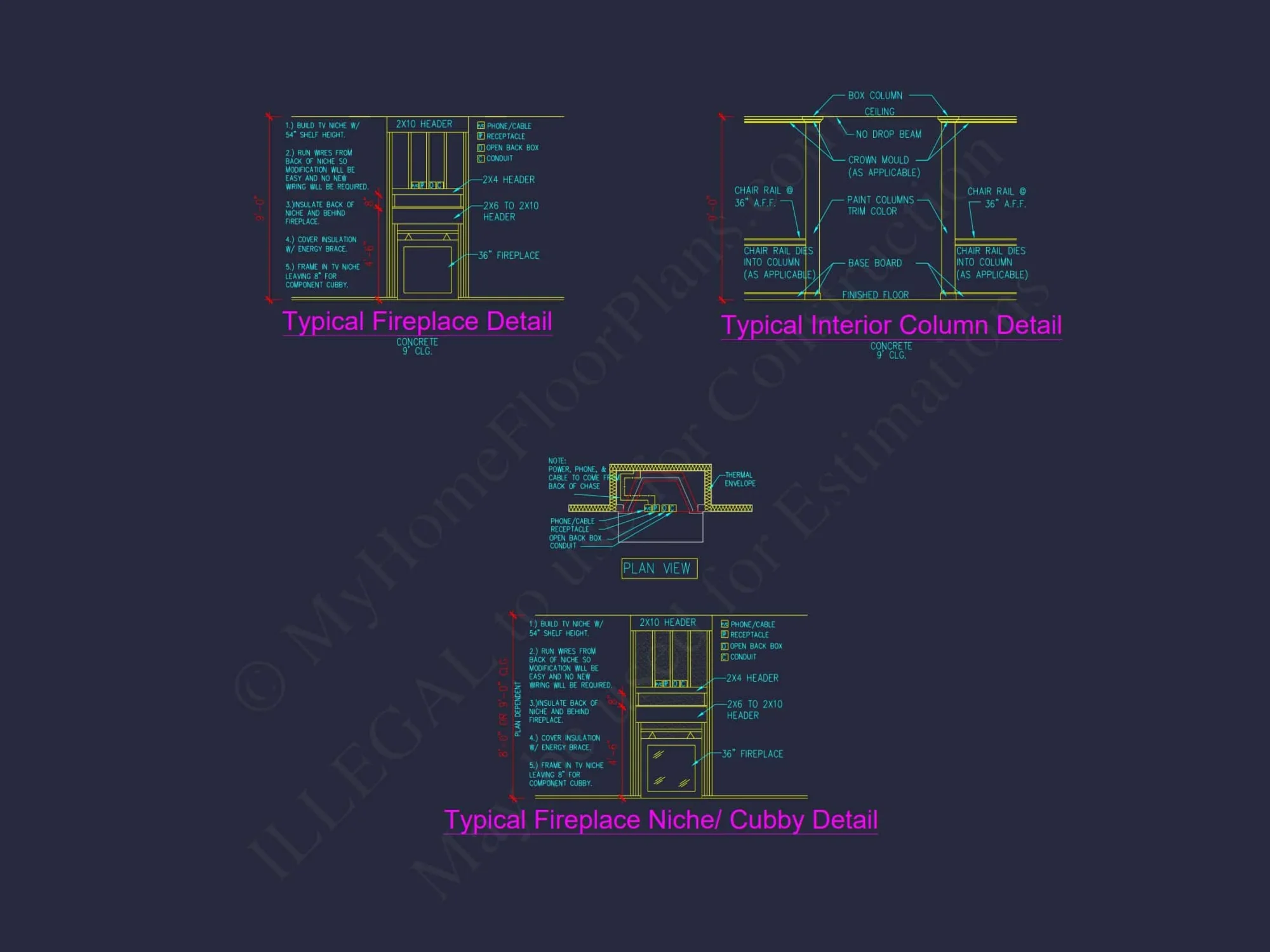 Elegant house Plan with 2 Floors, CAD Designs & Blueprint