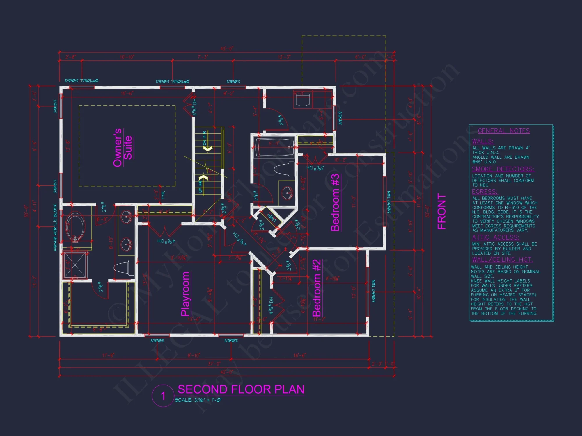 Elegant house Plan with 2 Floors, CAD Designs & Blueprint