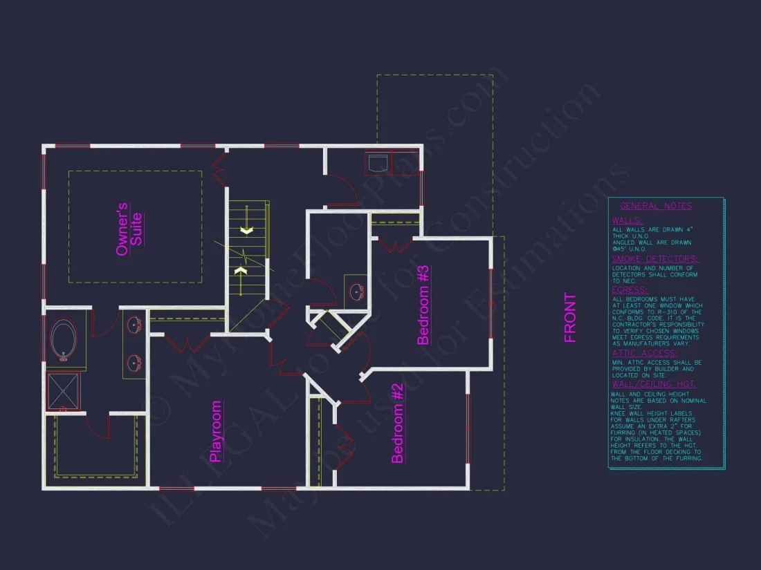 Elegant house Plan with 2 Floors, CAD Designs & Blueprint