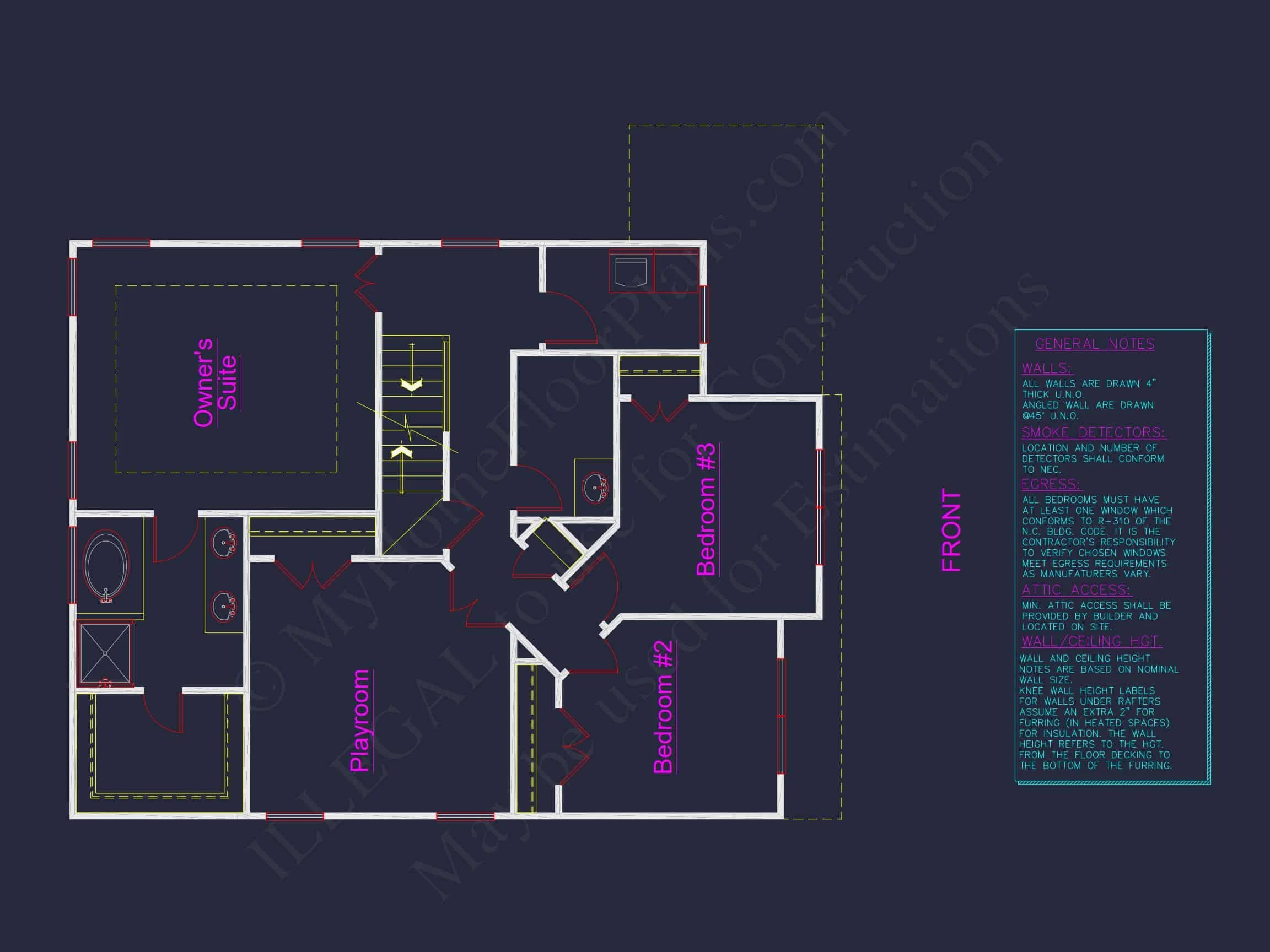 Elegant house Plan with 2 Floors, CAD Designs & Blueprint