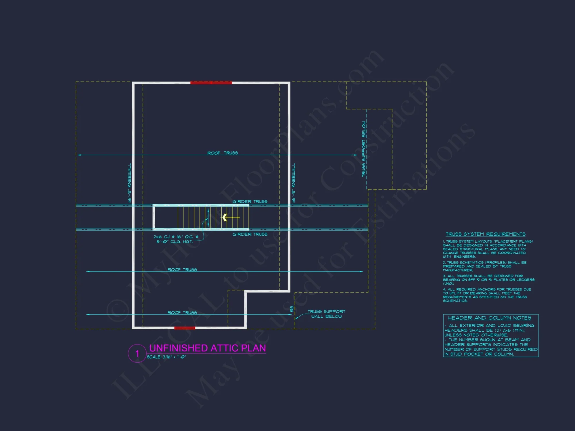 Craftsman Floor Plan with 2 Story Design