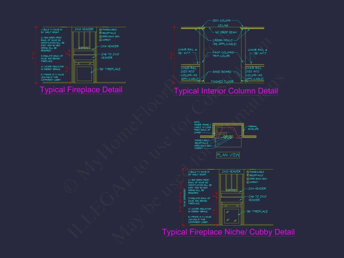 Craftsman Floor Plan with 2 Story Design