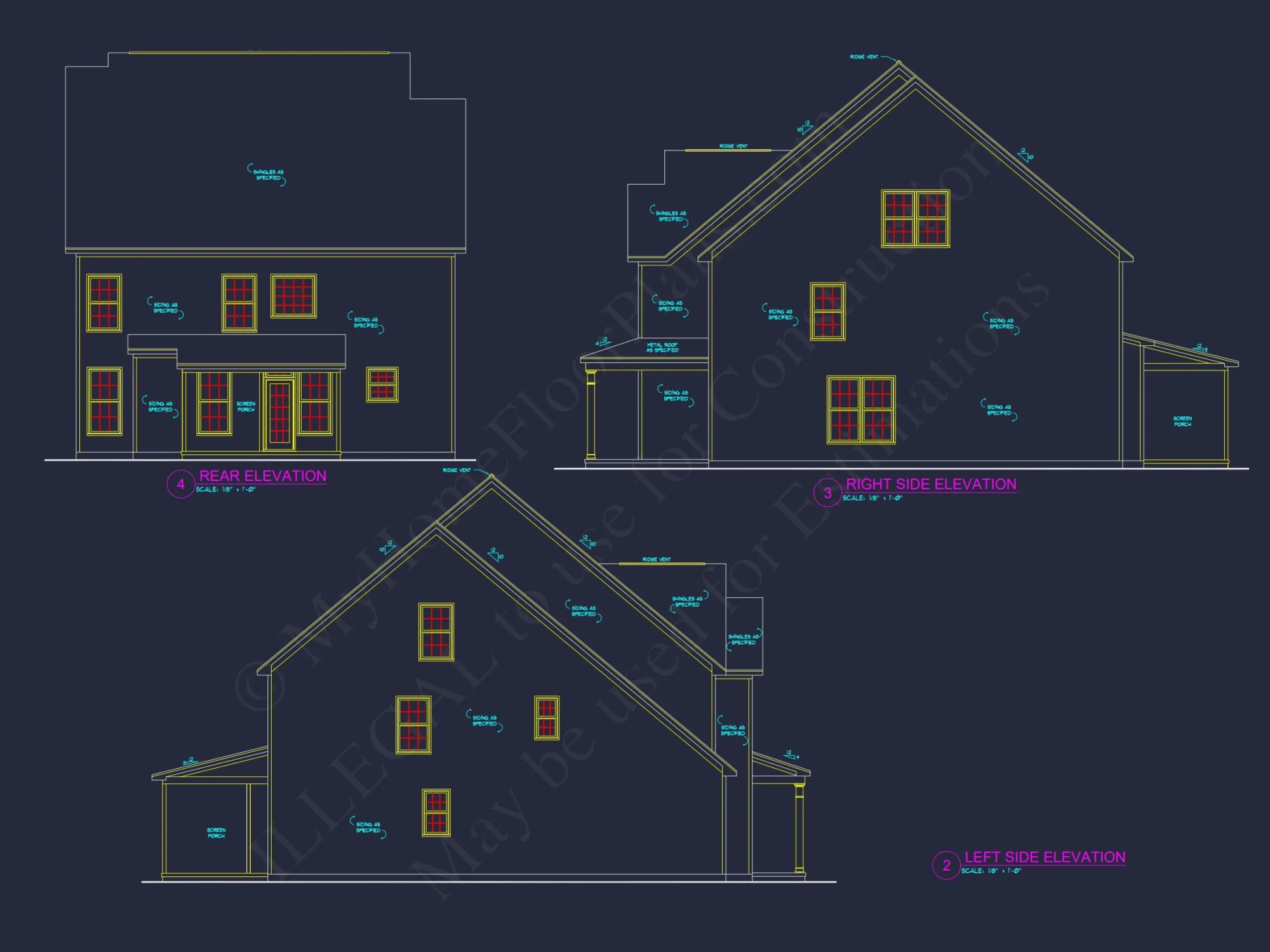 Craftsman Floor Plan with 2 Story Design