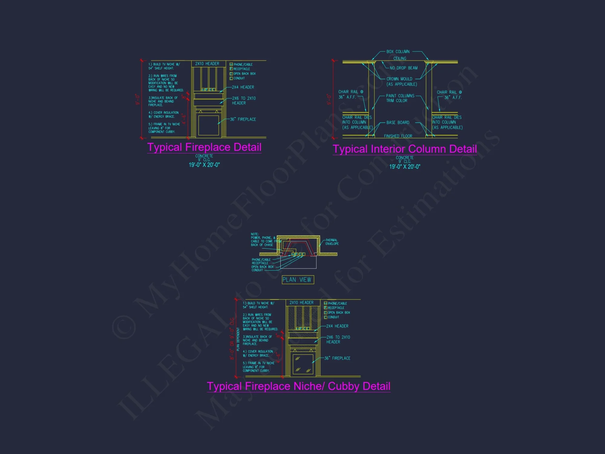 Charming Two-Story house Plan with Detailed CAD Blueprint Designs