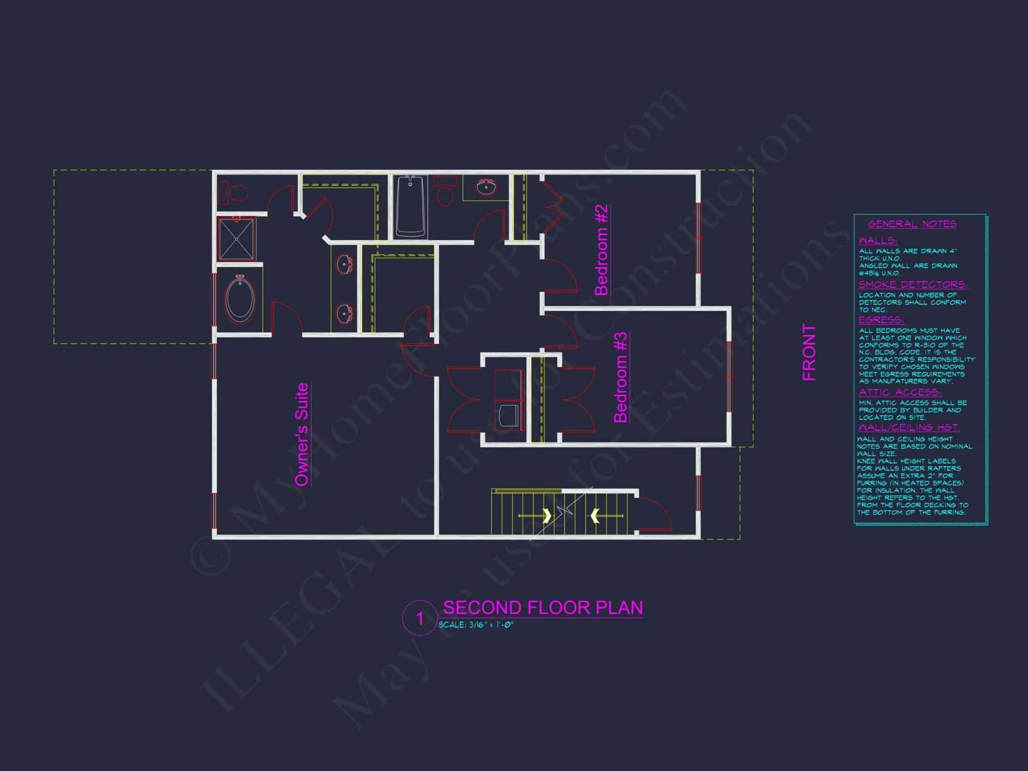 Charming Two-Story house Plan with Detailed CAD Blueprint Designs