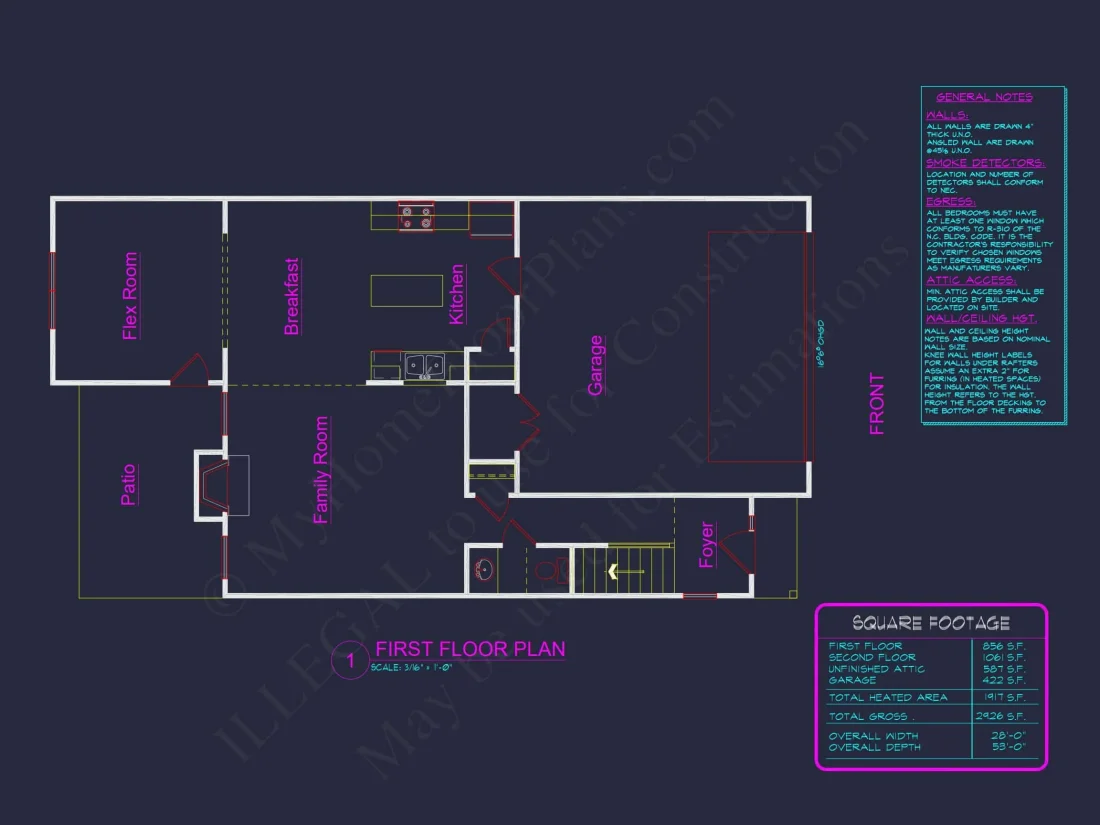 Charming Two-Story house Plan with Detailed CAD Blueprint Designs