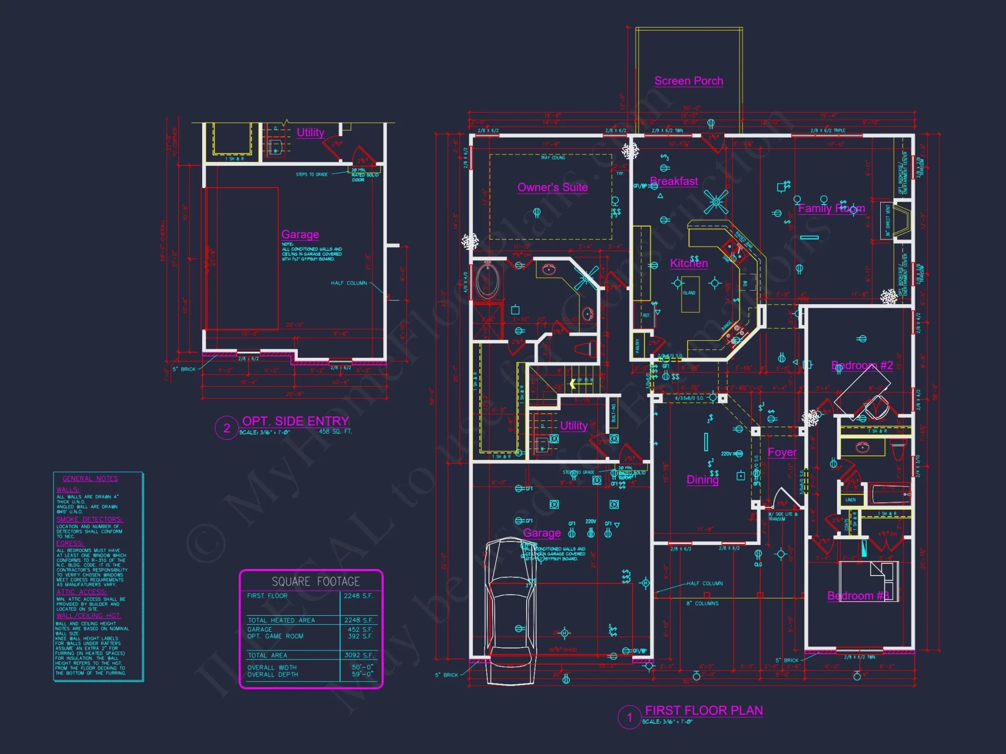 Craftsman house Design with Floor Plan, CAD, & Blueprint Insights