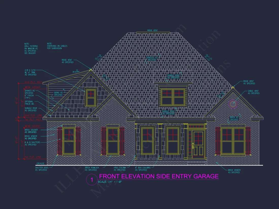Craftsman house Design with Floor Plan, CAD, & Blueprint Insights