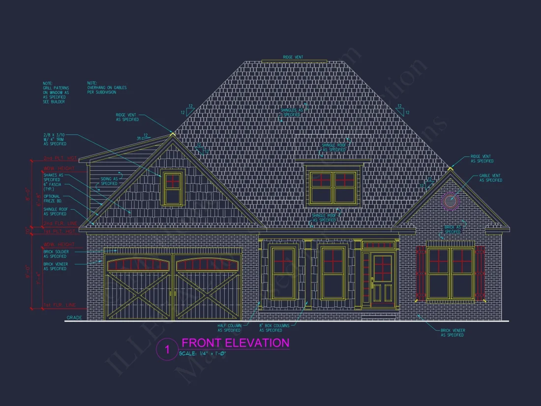 Craftsman house Design with Floor Plan, CAD, & Blueprint Insights