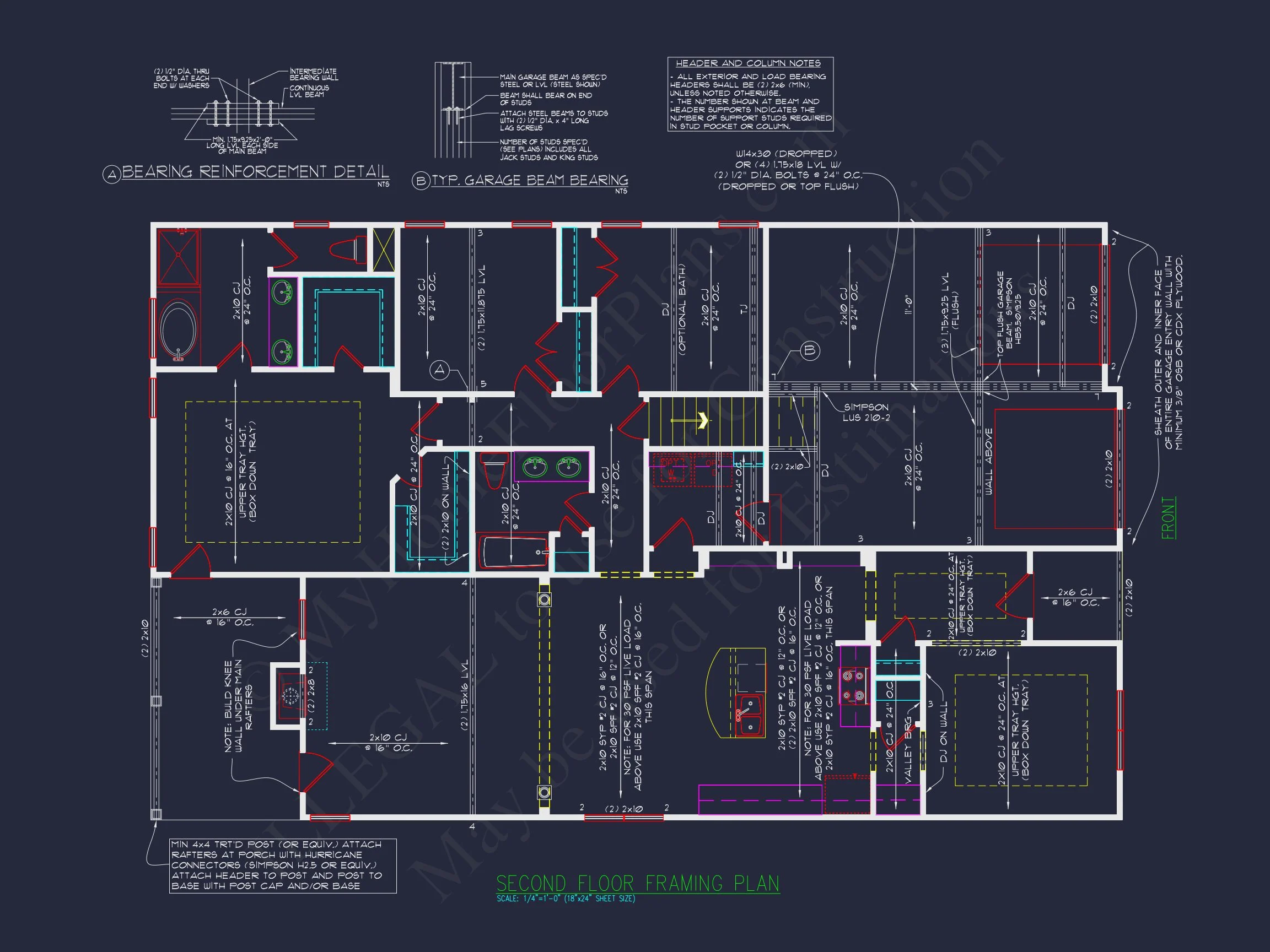 10-1311 HOUSE PLAN -Modern Farmhouse Home Plan - 3-Bed, 2.5-Bath, 2,450 SF 11 Craftsman house Plan with 3 Bedrooms and Open Floor Plan