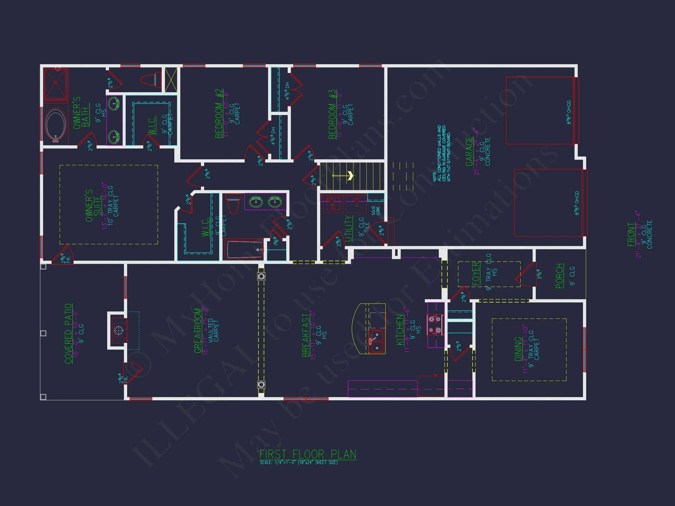 10-1311 HOUSE PLAN -Modern Farmhouse Home Plan - 3-Bed, 2.5-Bath, 2,450 SF 6 Craftsman house Plan with 3 Bedrooms and Open Floor Plan