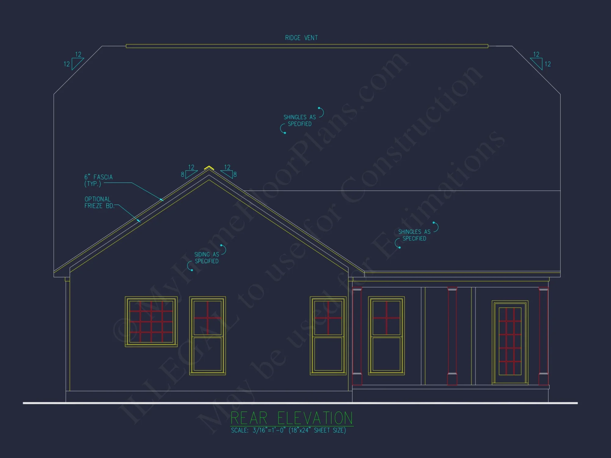 Craftsman house Plan with 3 Bedrooms and Open Floor Plan