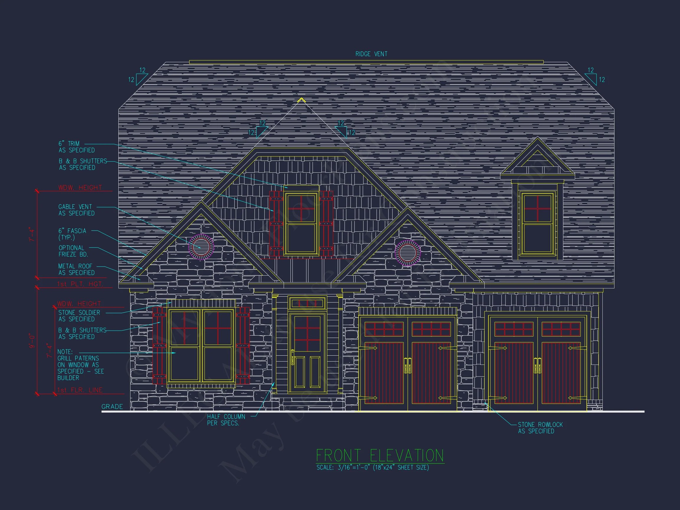 10-1311 HOUSE PLAN -Modern Farmhouse Home Plan - 3-Bed, 2.5-Bath, 2,450 SF 2 Craftsman house Plan with 3 Bedrooms and Open Floor Plan