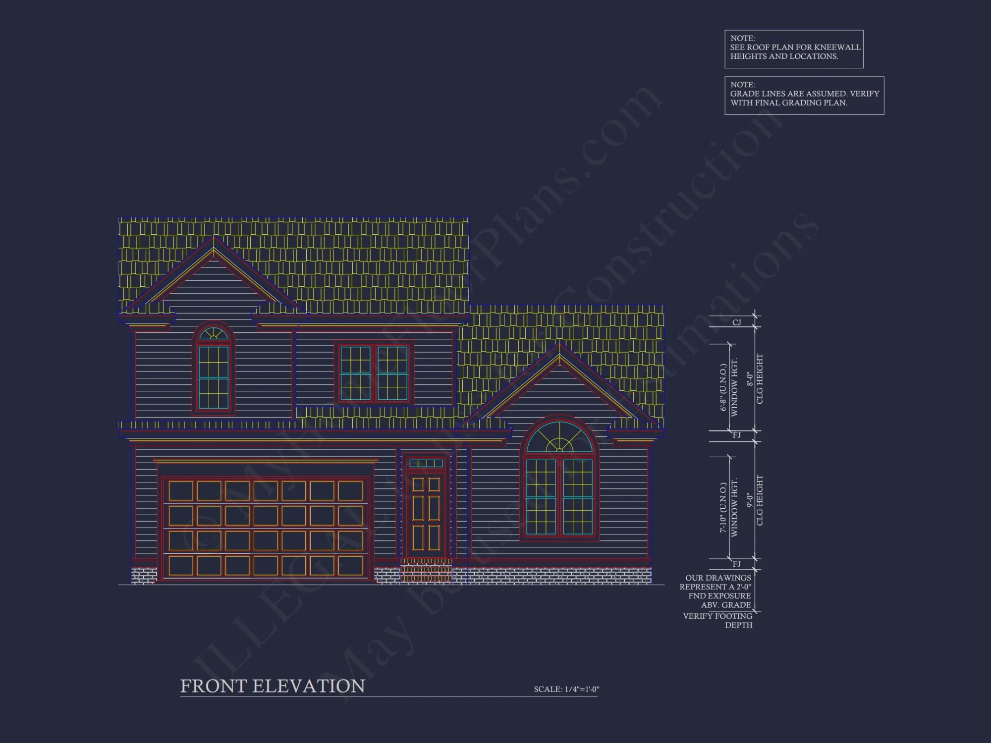 Beautiful CAD house Plan with 2 Floors and 3 Bedrooms