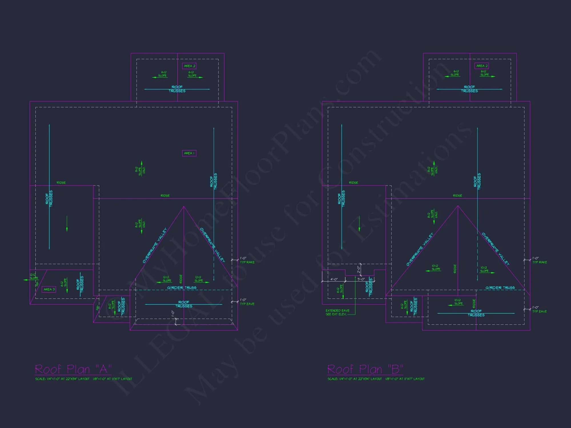 Classic 2-Story house Plan: 4 Beds, 2289 sq ft Blueprint